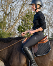 Pantalones de equitación Lux GripTEQ color carbón