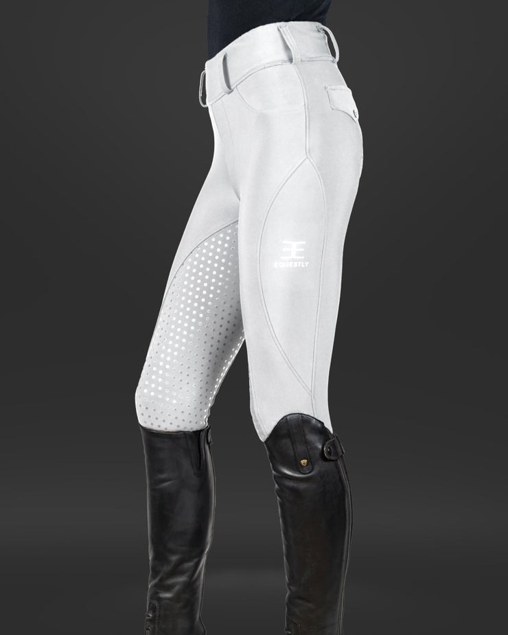 Lux GripTEQ White Riding Pants – Equestly