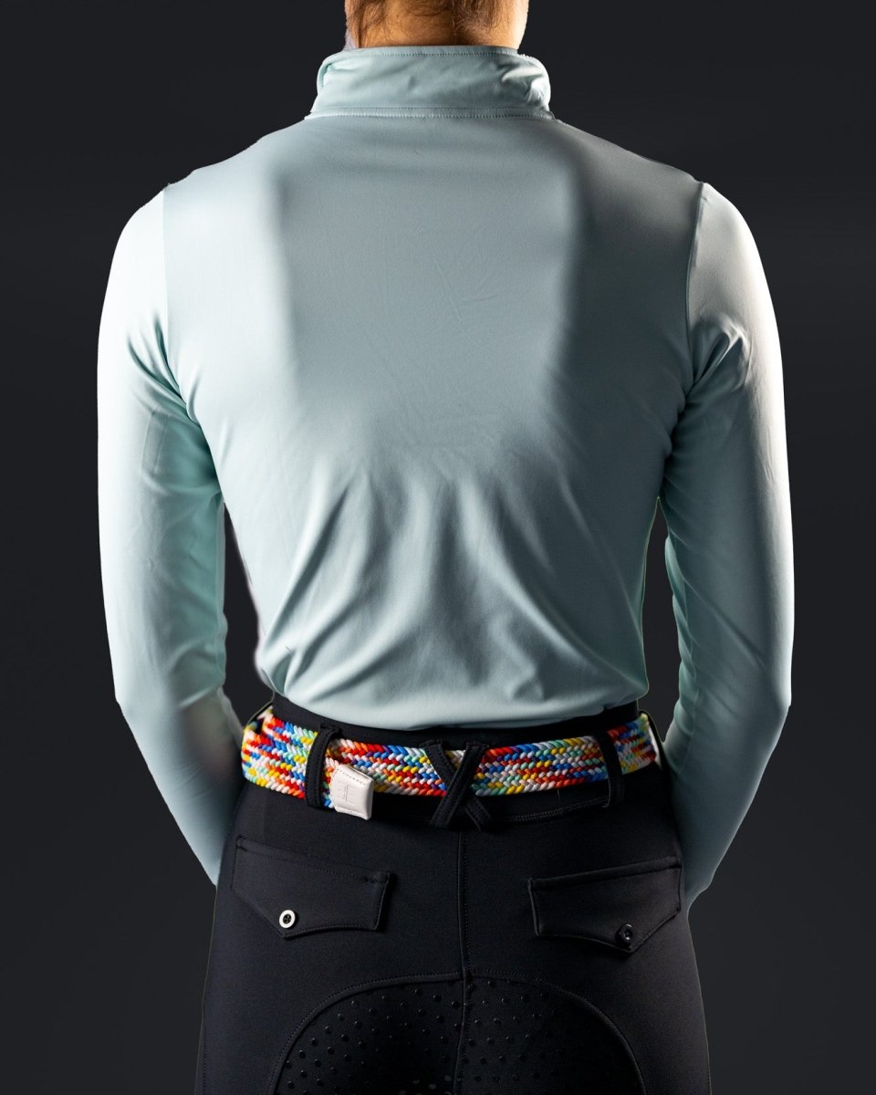 Lux Quarter Zip Aquamarine – Equestly Lux Quarter Zip Aquamarine – Equestly