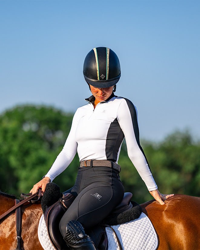 Ladies Pocket Leggings - Turquoise – Black Onyx Equestrian
